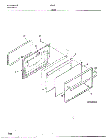 Door parts for Frigidaire Range 480447A from AppliancePartsPros.com