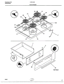 Top / Drawer parts for Frigidaire Range 4853 from AppliancePartsPros.com