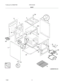 05 - Body parts for Frigidaire Range CFEF210CS5 from AppliancePartsPros.com