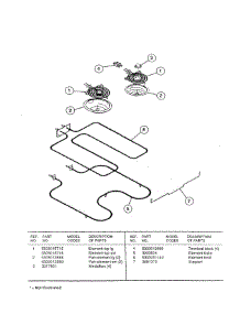 Broiler parts for Frigidaire Range CE303VP2W01 from AppliancePartsPros.com