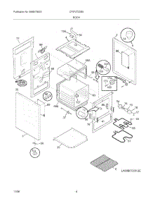 05 - Body parts for Frigidaire Range CFEF272DS5 from AppliancePartsPros.com