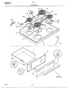 Top / Drawer parts for Frigidaire Range 484640A from AppliancePartsPros.com