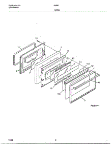 Door parts for Frigidaire Range 484560B from AppliancePartsPros.com