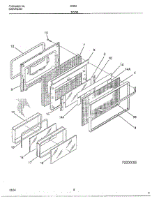 Door parts for Frigidaire Range 484640A from AppliancePartsPros.com