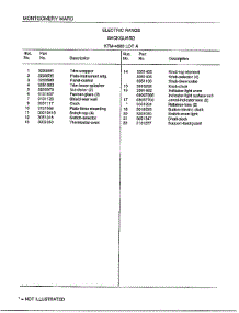 Electric Range /  Backguard Page 2 parts for Frigidaire Range 4869A from AppliancePartsPros.com