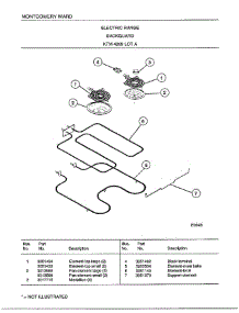 Backguard Page 2 parts for Frigidaire Range 4869A from AppliancePartsPros.com