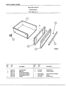 Backguard Page 4 parts for Frigidaire Range 4869A from AppliancePartsPros.com