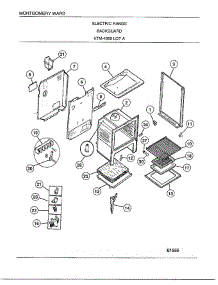 Backguard Page 5 parts for Frigidaire Range 4869A from AppliancePartsPros.com