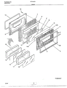 Door parts for Frigidaire Range 4847-80B from AppliancePartsPros.com