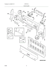 03 - Backguard parts for Frigidaire Range BFEF374ES3 from AppliancePartsPros.com