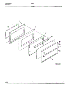 Door parts for Frigidaire Range 486540D from AppliancePartsPros.com