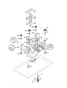 Burner parts for Frigidaire Range 74403 from AppliancePartsPros.com
