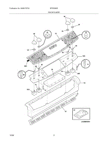 03 - Backguard parts for Frigidaire Range BFES368EC3 from AppliancePartsPros.com