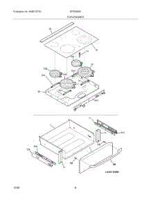 07 - Top / Drawer parts for Frigidaire Range BFES368EC3 from AppliancePartsPros.com