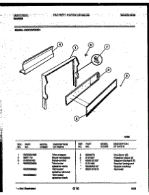 03 - Backguard parts for Frigidaire Range CE301SP2W1 from AppliancePartsPros.com