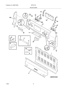 03 - Backguard parts for Frigidaire Range BFEF374ES4 from AppliancePartsPros.com