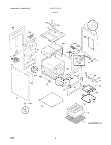 05 - Body parts for Frigidaire Range CFEF272DC2 from AppliancePartsPros.com