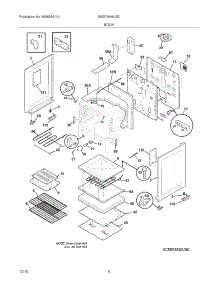 05 - Body parts for Frigidaire Range BKEF3048LSE from AppliancePartsPros.com
