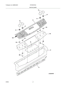 03 - Backguard parts for Frigidaire Range CFCS367GC2 from AppliancePartsPros.com