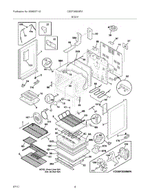 05 - Body parts for Frigidaire Range CGEF3055MFA from AppliancePartsPros.com