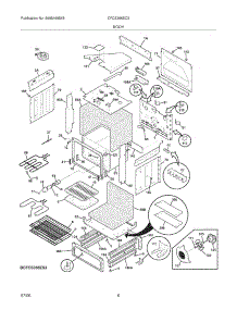 07 - Body parts for Frigidaire Range CFCS366EC3 from AppliancePartsPros.com