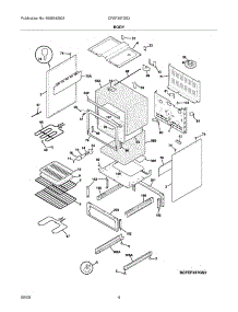 05 - Body parts for Frigidaire Range CFEF357GS3 from AppliancePartsPros.com