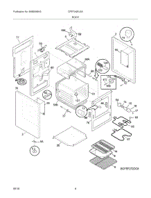 05 - Body parts for Frigidaire Range CFEF2425LSA from AppliancePartsPros.com