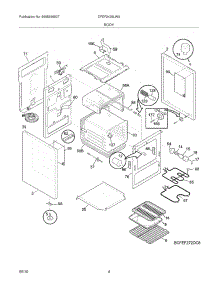05 - Body parts for Frigidaire Range CFEF2425LWA from AppliancePartsPros.com