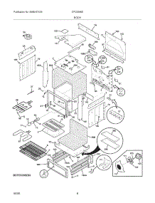 07 - Body parts for Frigidaire Range CFCS366ES3 from AppliancePartsPros.com
