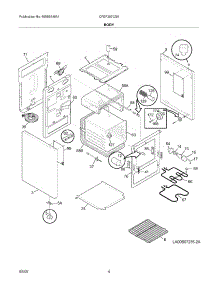 05 - Body parts for Frigidaire Range CFEF257CS5 from AppliancePartsPros.com