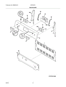 03 - Backguard parts for Frigidaire Range CFEF3007LWA from AppliancePartsPros.com