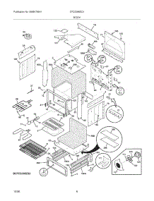 07 - Body parts for Frigidaire Range CFCS366EC4 from AppliancePartsPros.com
