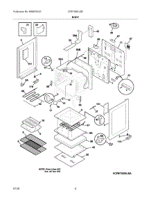 05 - Body parts for Frigidaire Range CFEF3050LSD from AppliancePartsPros.com