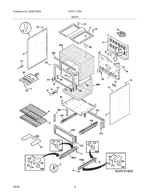 05 - Body parts for Frigidaire Range CFEF317ES2 from AppliancePartsPros.com