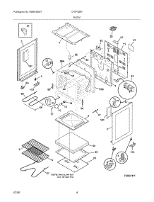 05 - Body parts for Frigidaire Range CFEF355FBA from AppliancePartsPros.com