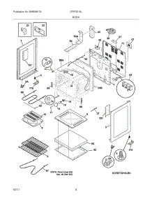 05 - Body parts for Frigidaire Range CFEF3018LWD from AppliancePartsPros.com