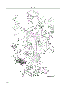 05 - Body parts for Frigidaire Range CFES355EB2 from AppliancePartsPros.com