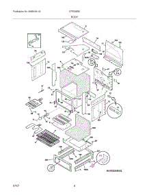 05 - Body parts for Frigidaire Range CFES355EB3 from AppliancePartsPros.com