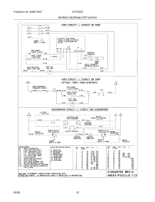 12 - Wiring Diagram parts for Frigidaire Range CFEF322ES4 from AppliancePartsPros.com