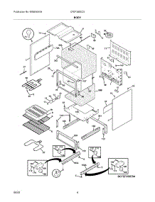 05 - Body parts for Frigidaire Range CFEF358EC5 from AppliancePartsPros.com