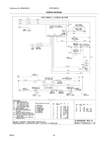 12 - Wiring Diagram parts for Frigidaire Range CFEF358EC5 from AppliancePartsPros.com
