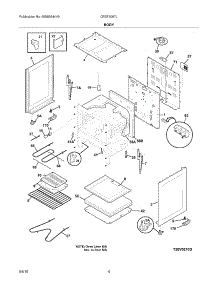 05 - Body parts for Frigidaire Range CFEF3007LBA from AppliancePartsPros.com