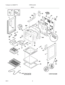 05 - Body parts for Frigidaire Range CFEF3014LWC from AppliancePartsPros.com