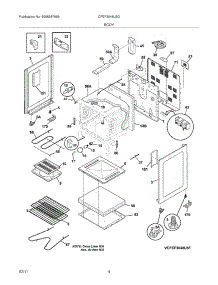05 - Body parts for Frigidaire Range CFEF3048LSG from AppliancePartsPros.com