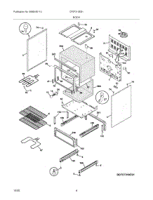 05 - Body parts for Frigidaire Range CFEF310ES1 from AppliancePartsPros.com