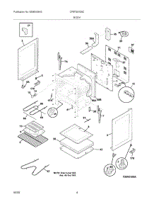 05 - Body parts for Frigidaire Range CFEF320GSC from AppliancePartsPros.com