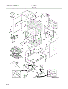 05 - Body parts for Frigidaire Range CFEF358EB4 from AppliancePartsPros.com