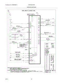 10 - Wiring Diagram parts for Frigidaire Range CGES3045KW3 from AppliancePartsPros.com