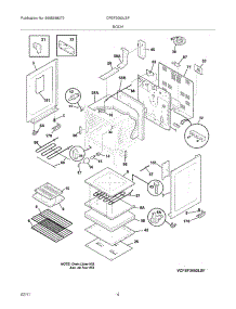 05 - Body parts for Frigidaire Range CFEF3052LSF from AppliancePartsPros.com