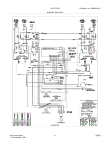 11 - Wiring Diagram parts for Frigidaire Range CGLEF379DBH from AppliancePartsPros.com